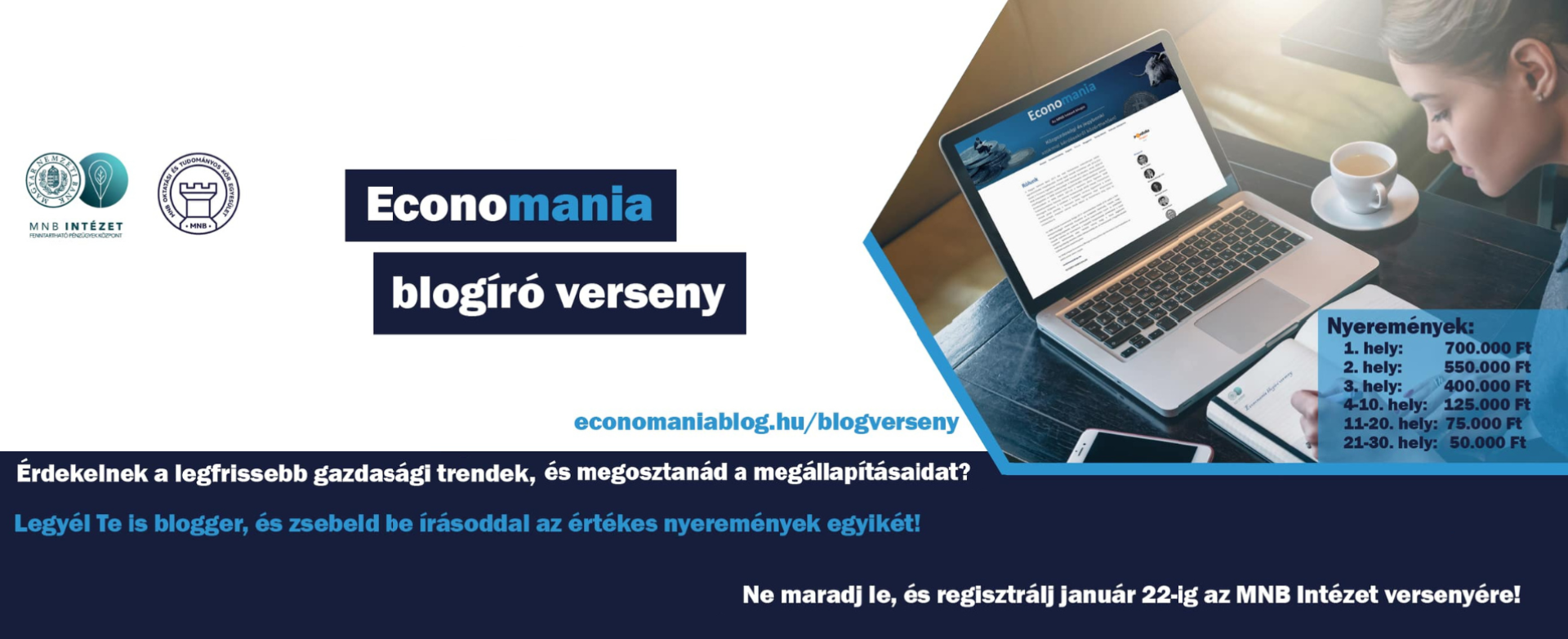 Economania blogbejegyzés író versenyfelhívás 2023/2024