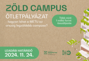 Zöld CAMPUS Ötletpályázat