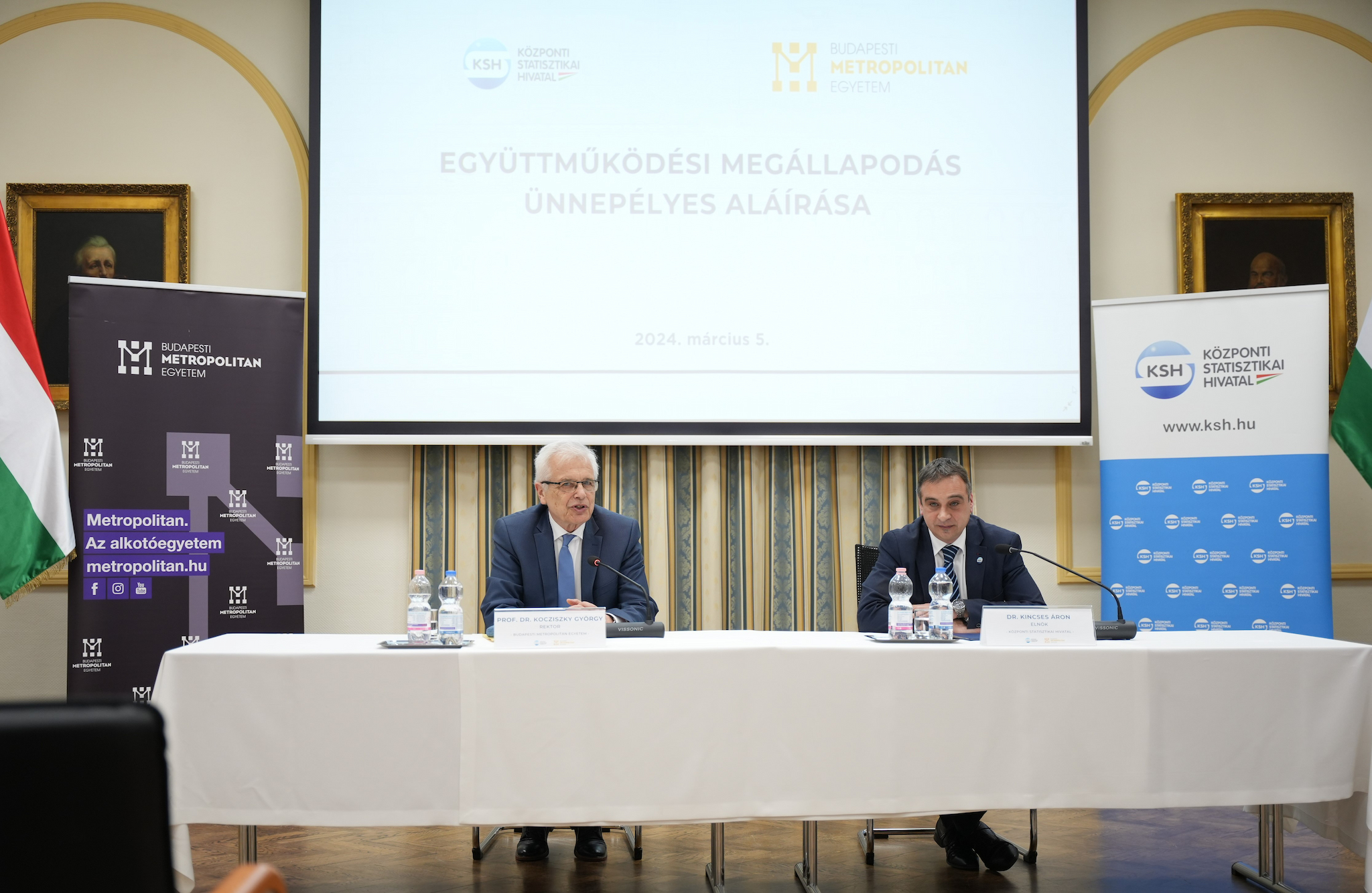 Együttműködési megállapodással erősíti kapcsolatát a KSH és a Budapesti Metropolitan Egyetem